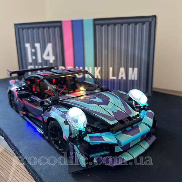 Конструктор Cyberpunk Porsche 911 модель з підсвіткою сумісний із лего lambo05 фото Конструктор Cyberpunk Porsche 911 модель з підсвіткою сумісний із лего lambo05 фото