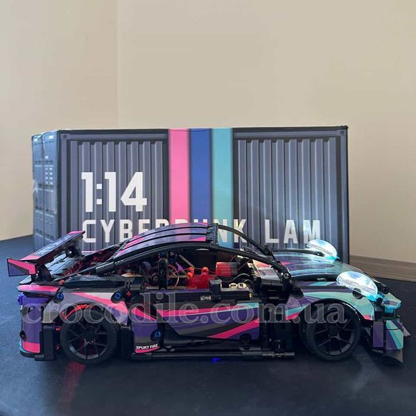 Конструктор Cyberpunk Porsche 911 модель з підсвіткою сумісний із лего lambo05 фото Конструктор Cyberpunk Porsche 911 модель з підсвіткою сумісний із лего lambo05 фото