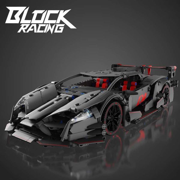 Конструктор Block Racing GT з двигуном та підсвіткою сумісний з лего blclam фото